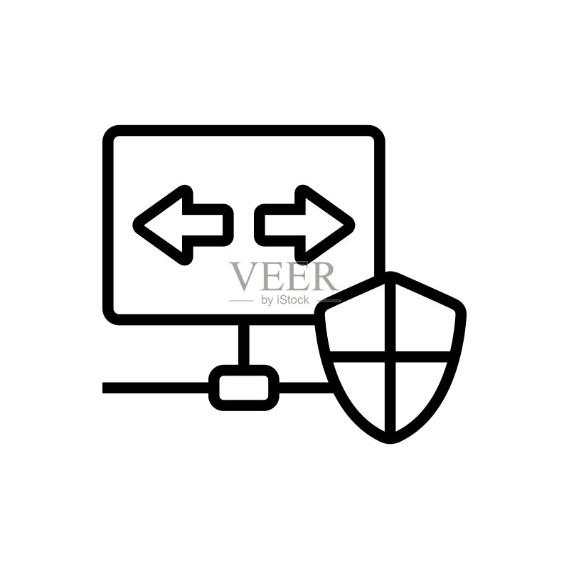 VPN网络安全图标图标素材