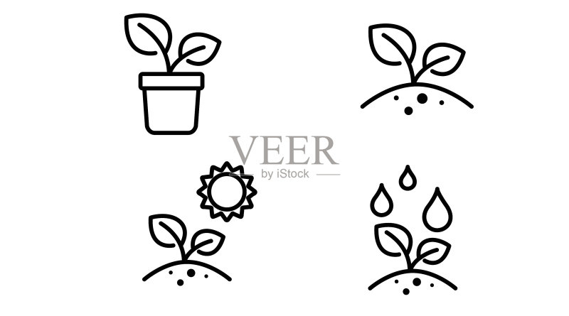 植物图标集图标素材