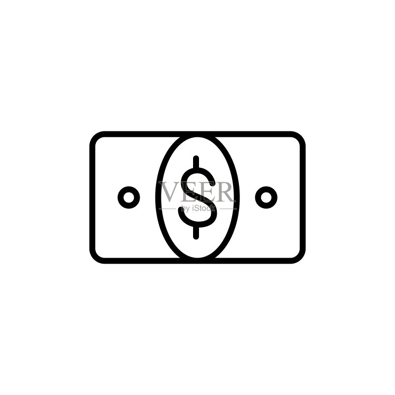 美元现金图标图标素材