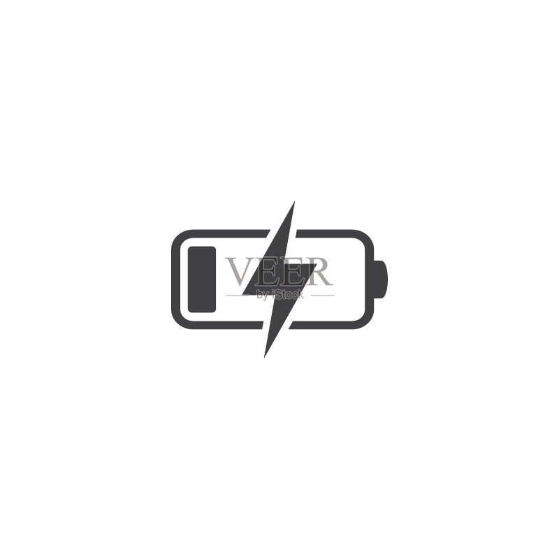 电池充电UI图标矢量图标素材
