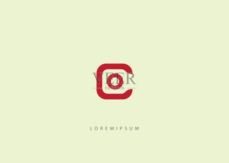 C字母相机镜头logo设计模板图标素材