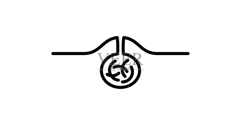藏毛囊肿图标图标素材