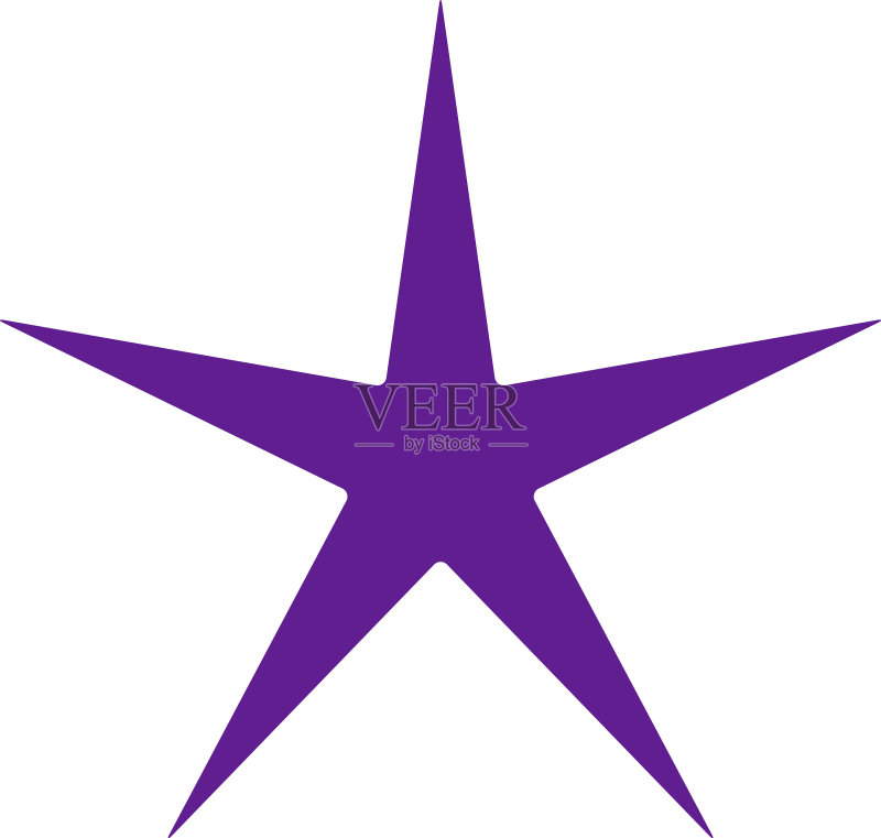 星星爆日爆图标符号放射状形状图标素材