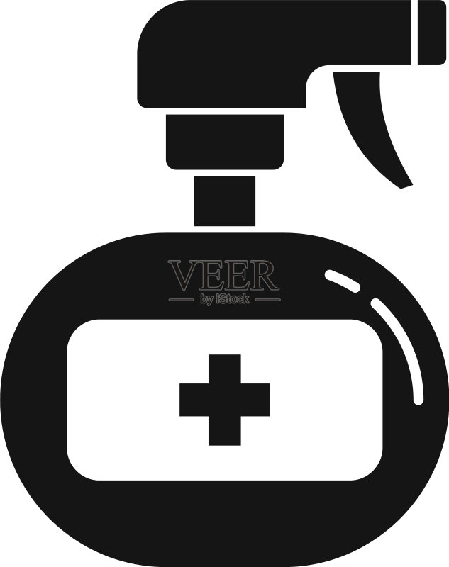 家用消毒喷雾图标简约风格图标素材