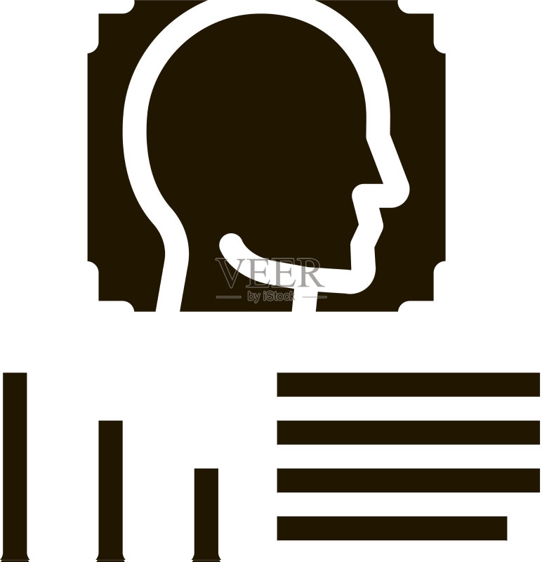 男人伪造照片字形图标图标素材
