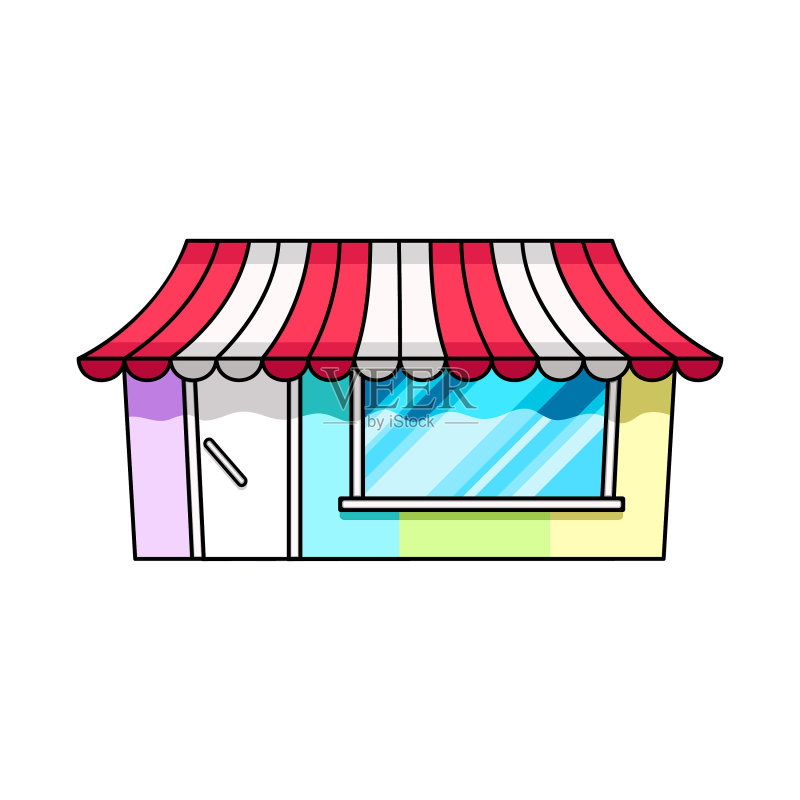 书店和商店图标集合图标素材