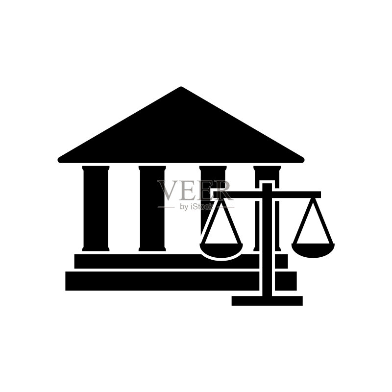 法庭图标,正义标志图标素材