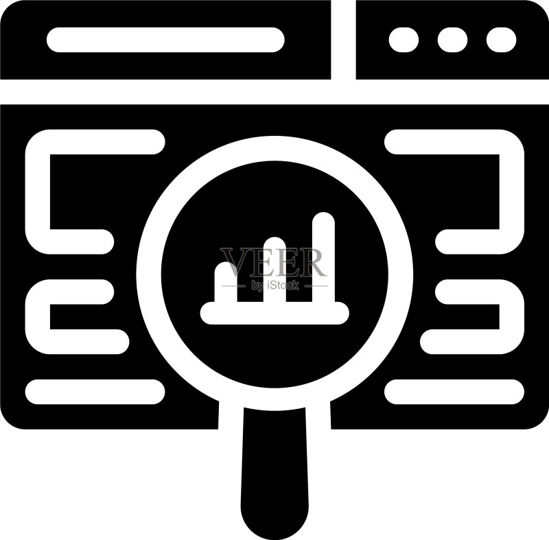 网页数据分析图标素材