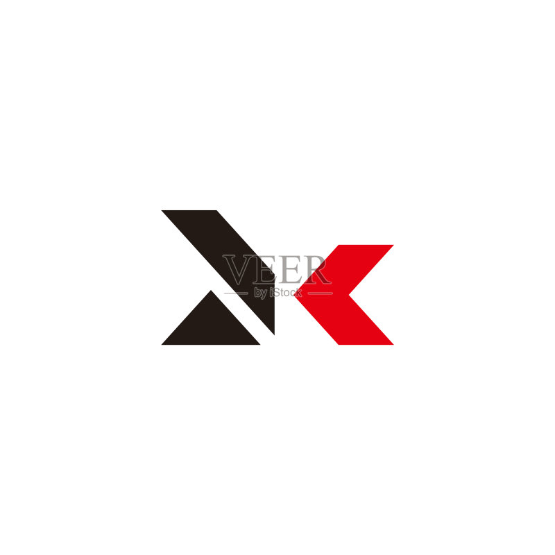 MK字母几何简约箭头三角形标志图标素材