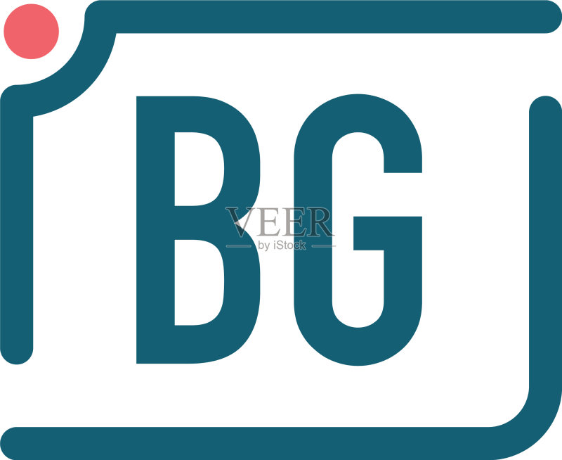 首字母BG相机标志设计模板图标素材