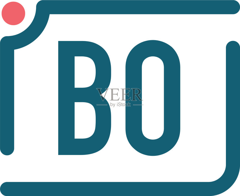 首字母BO相机标志设计模板图标素材
