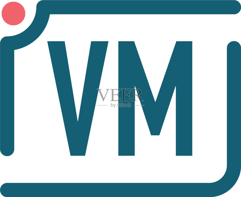 字母VM相机Logo设计模板图标素材