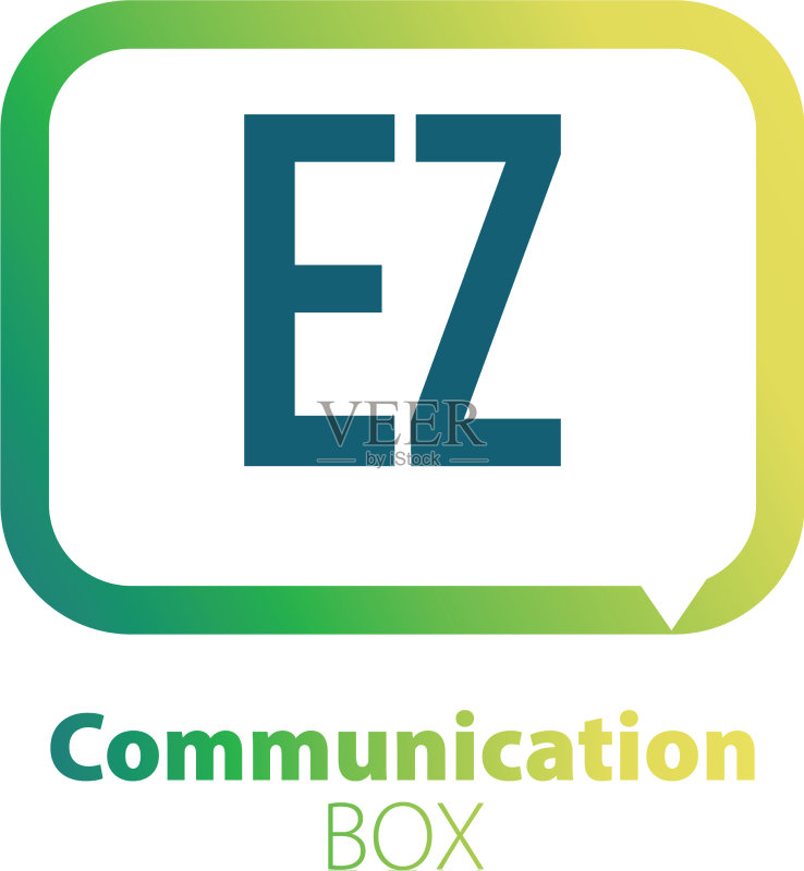 字母EZ通信盒子logo设计图标素材