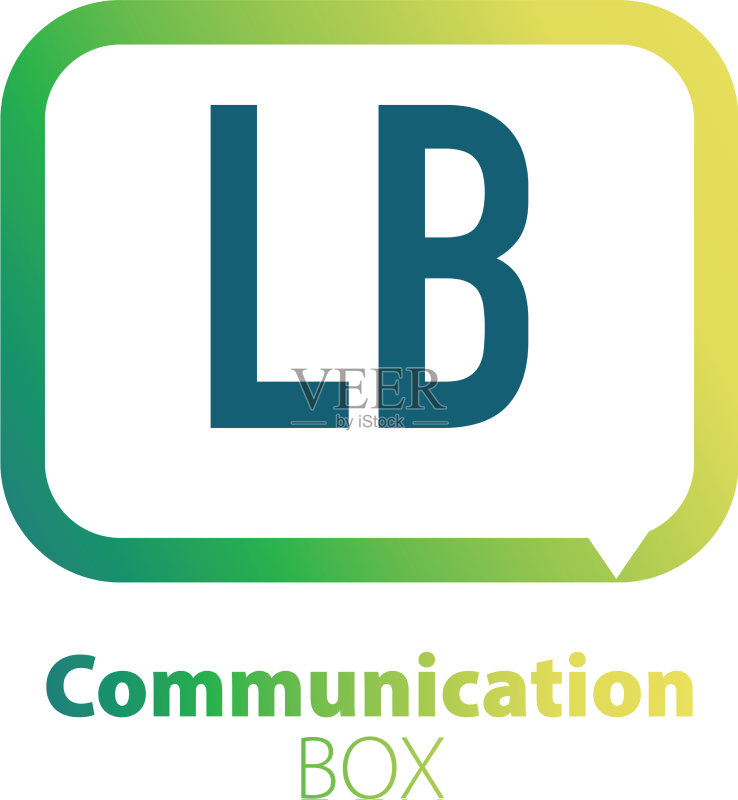 字母LB通信方形logo设计图标素材