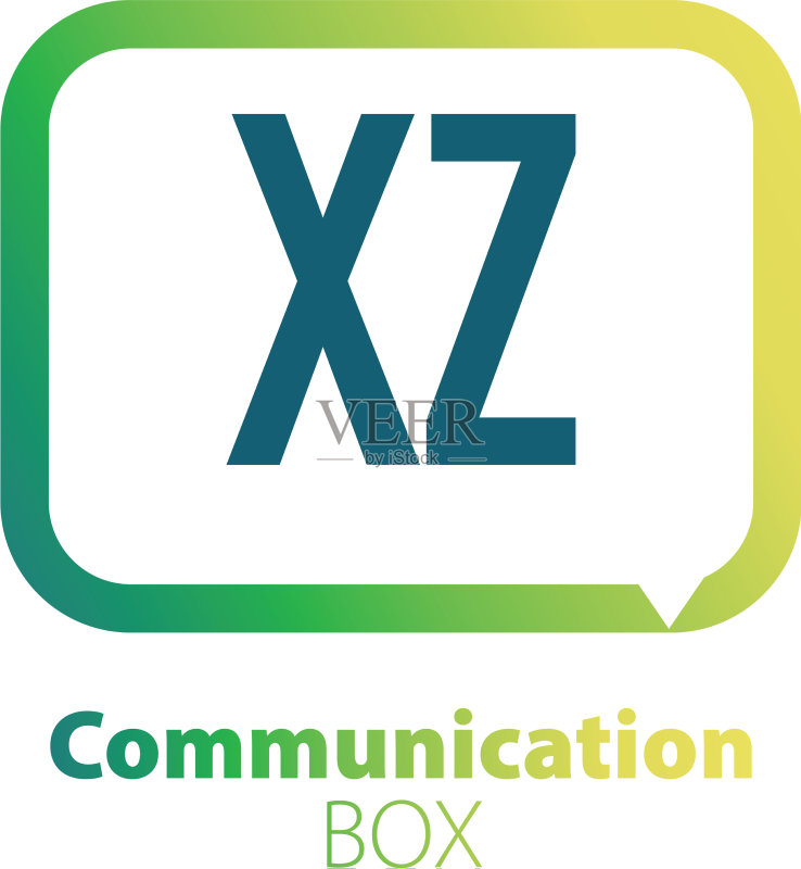 首字母XZ通信盒logo设计图标素材