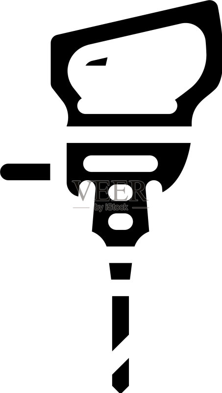 风镐工具字形图标图标素材