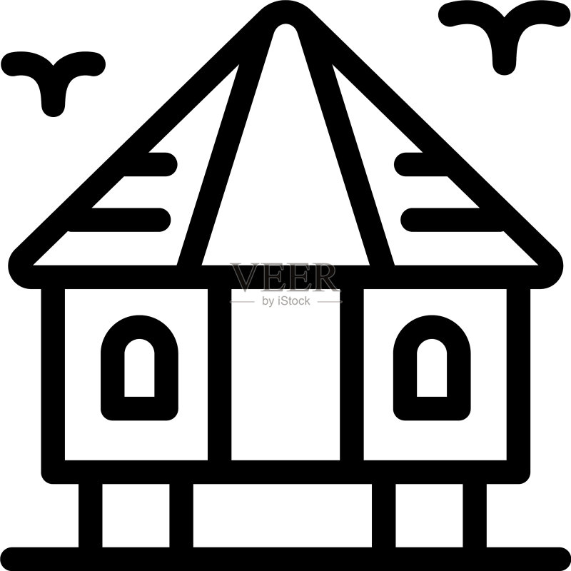 印尼小屋图标素材