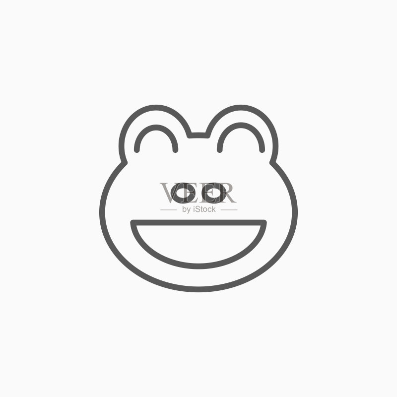 矢量动物青蛙图标图标素材