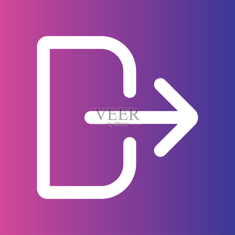 网页登录退出图标(Web和移动端)图标素材