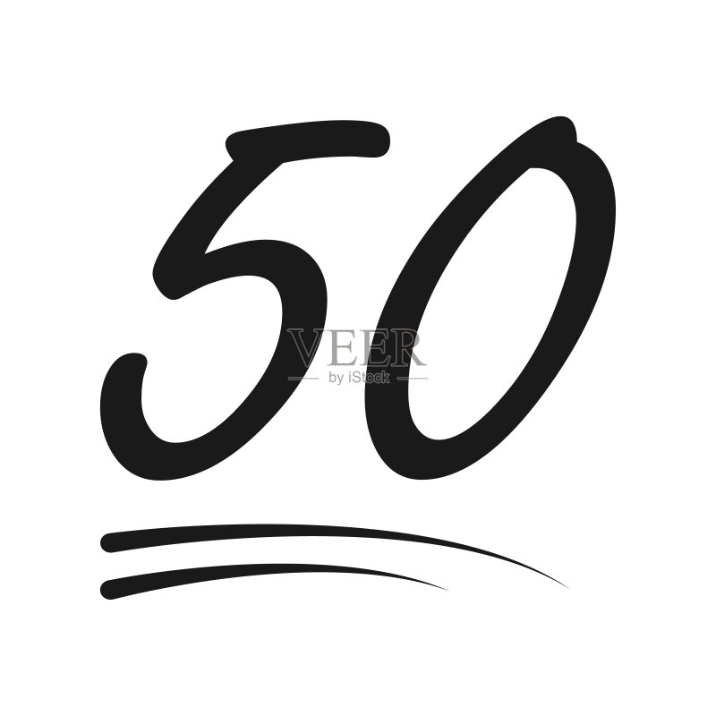 庆祝50粉丝关注图标banner图标素材