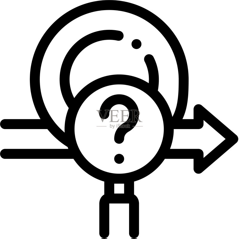 策略研究员线条图标图标素材
