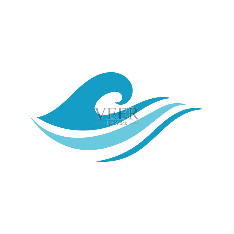 水波纹图标Logo模板图标素材
