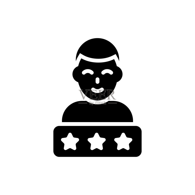 客户评价矢量实体图标:EPS 10营销广告符号图标素材