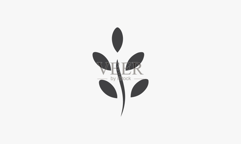 辣木叶创意图标图标素材