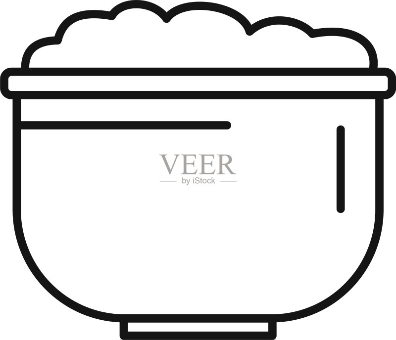 棉罐图标轮廓样式图标素材