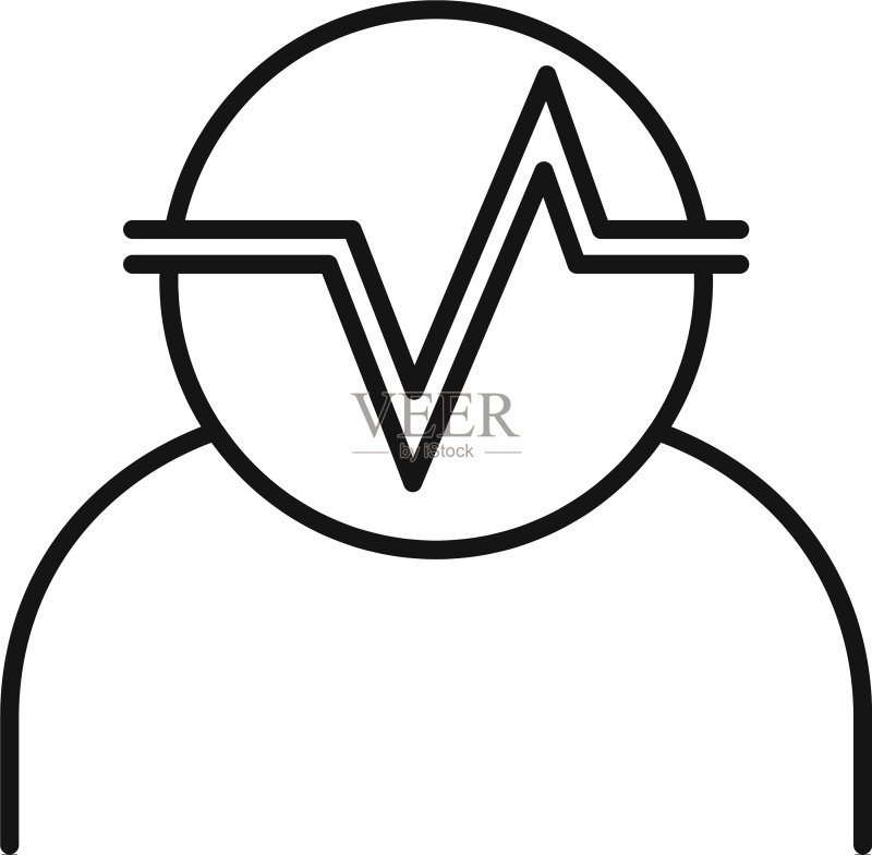 高个人特质图标轮廓样式图标素材