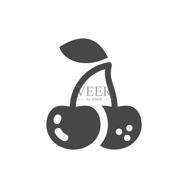 黑色樱桃图标图标素材