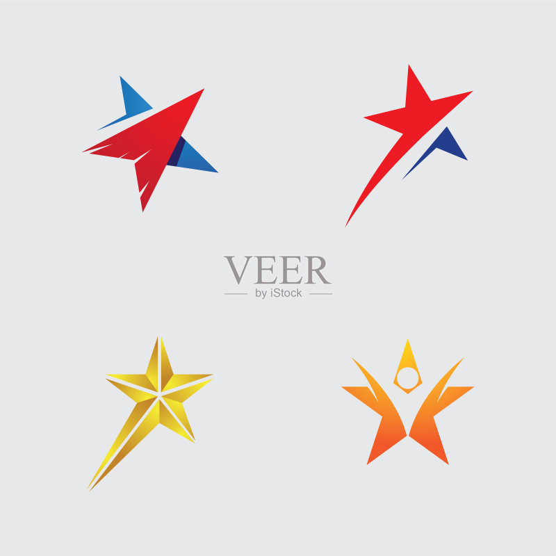 星星Logo和符号图标素材