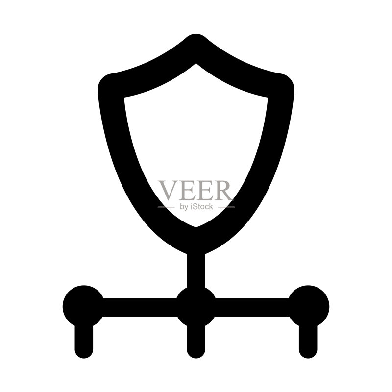 网络防护盾图标素材