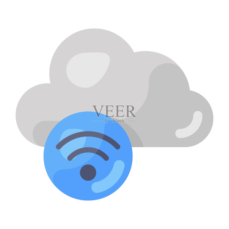 云无线网络图标素材