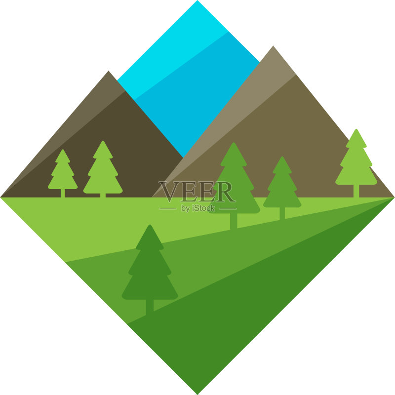 自然风光创意logo设计图标素材