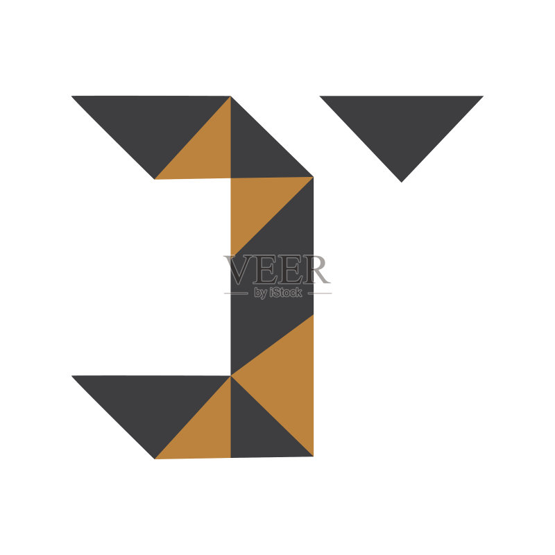 首字母TJ或JT标志设计图标素材