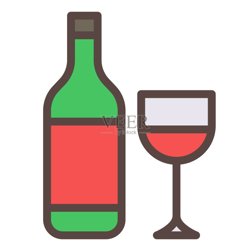 葡萄酒杯酒精饮品独立图标图标素材