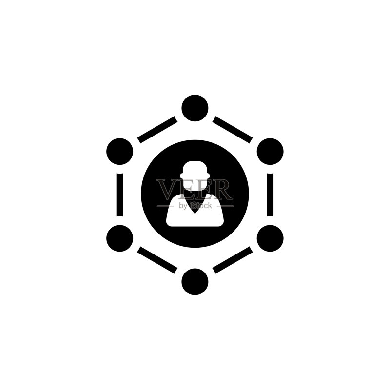 标志中的商业连接图标图标素材
