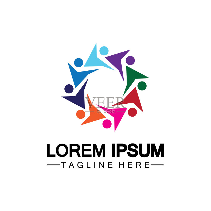 社区网络社交图标Logo设计图标素材