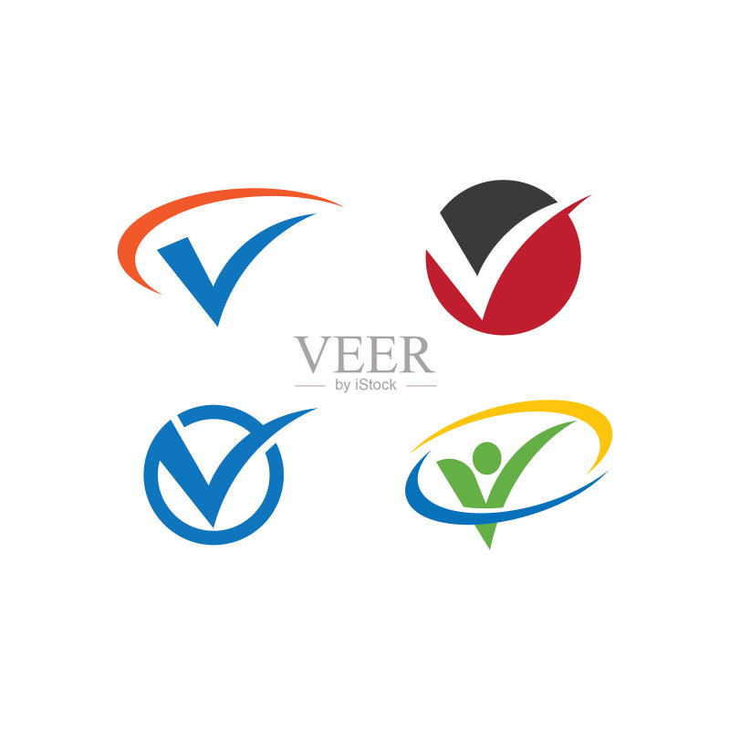 V字字母图标素材