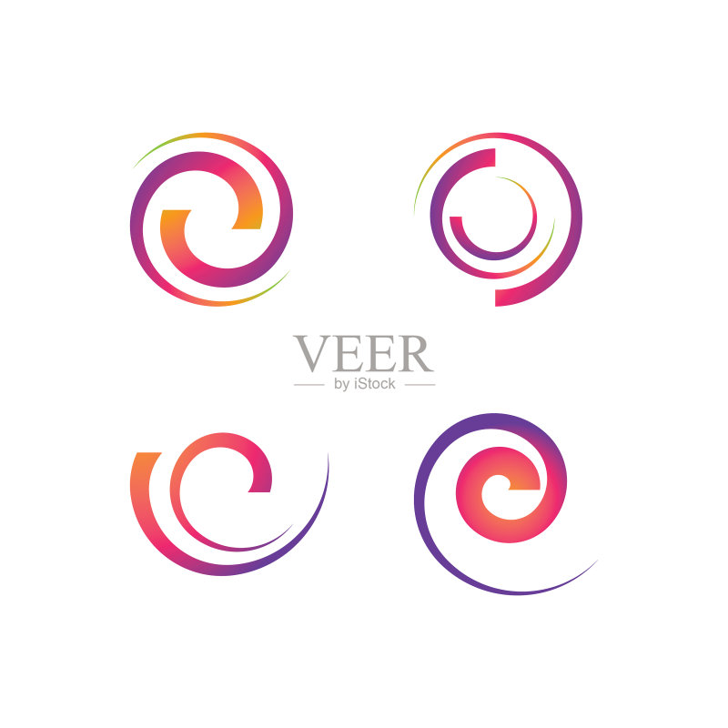 抽象圆图标素材