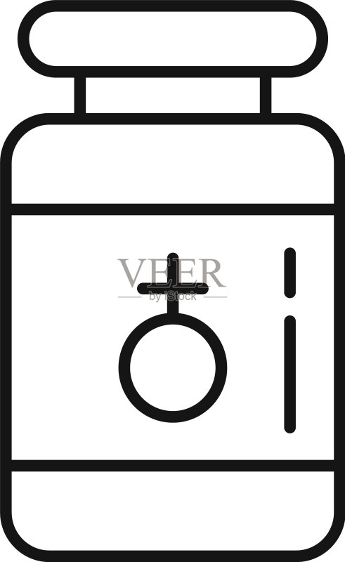 女性荷尔蒙图标轮廓样式图标素材