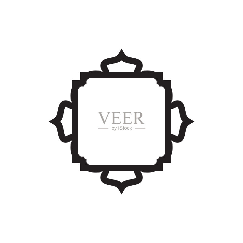 伊斯兰边框背景Logo设计模板图标素材