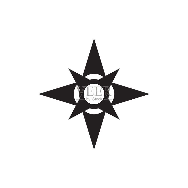 指南针图标Logo设计模板图标素材
