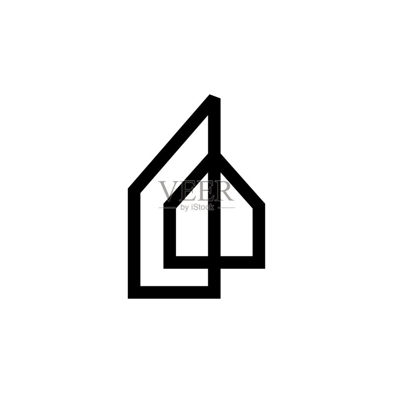 房屋住宅房地产抵押贷款建筑矢量图标插画图标素材