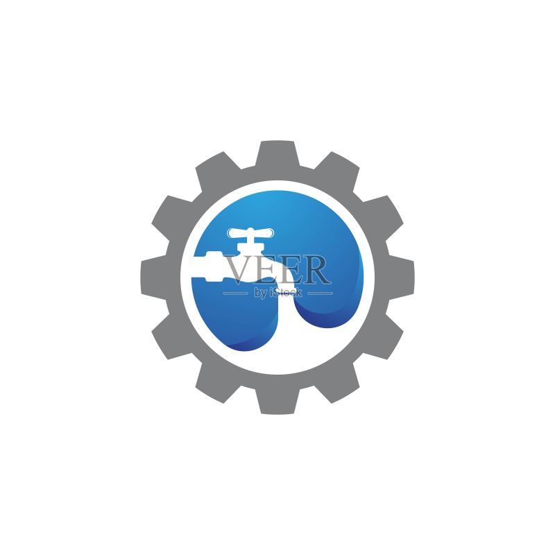 水管logo矢量图标设计插画图标素材