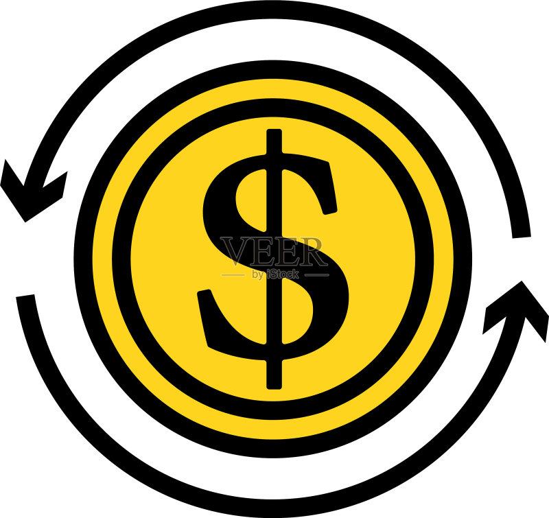 现金返还硬币图标图标素材