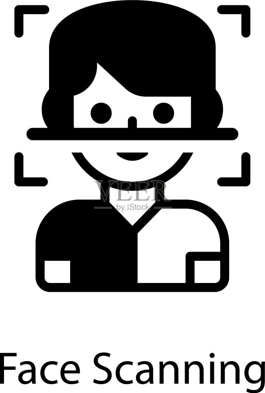 面部扫描图标素材
