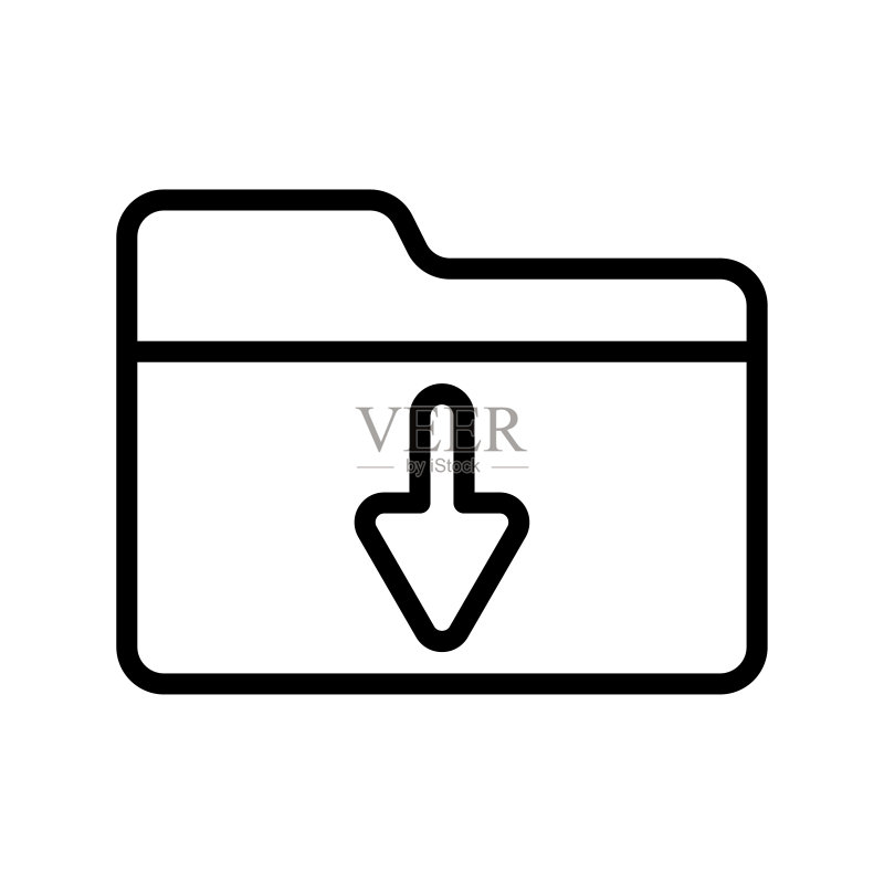 下载文件夹图标图标素材