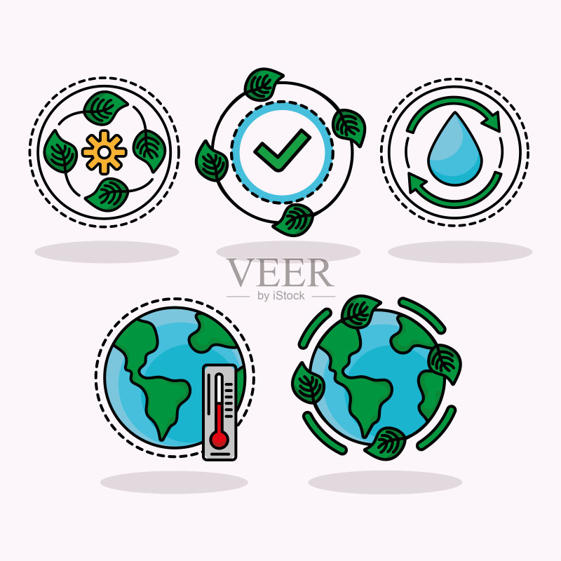生态五图标图标素材